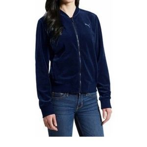 PUMA Velour Velvet Track Jacket Sweatshirt